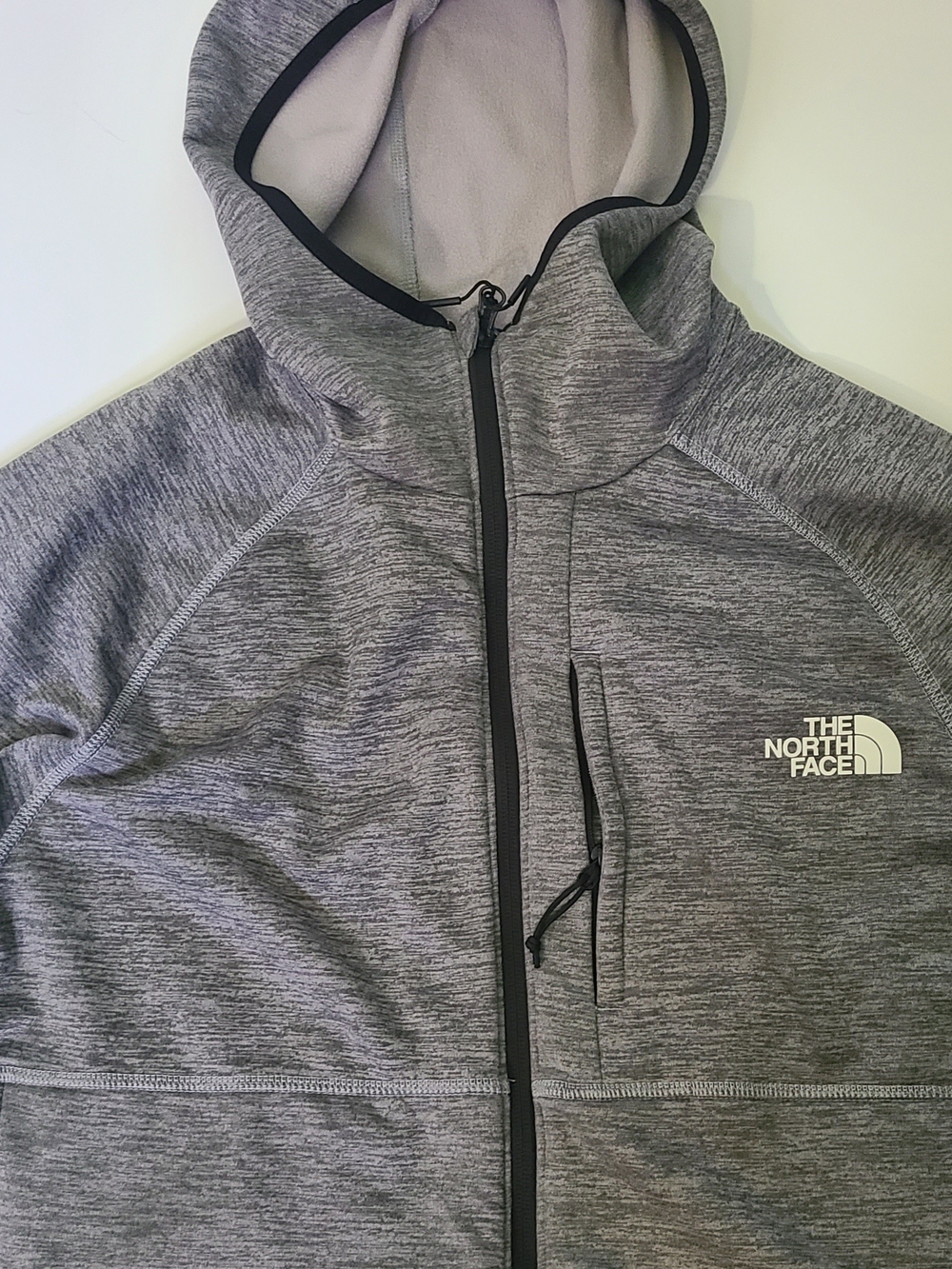 The North Face Grey Heather Hooded Zip Jacket